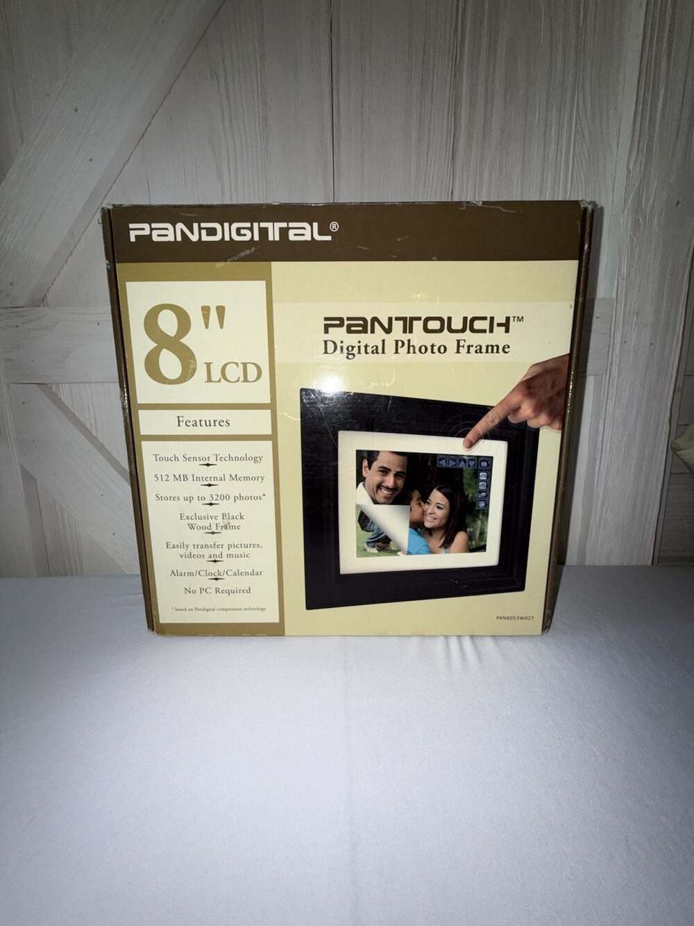 Pandigital PanTouch 8-Inch Digital Photo Frame PAN8053W02T